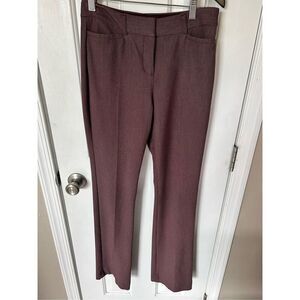 Express red burgundy dress pants size 0R stretch columnist barley boot mid rise